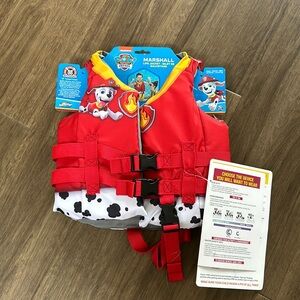 NWT Paw Patrol Marshall Kids Life Jacket by Swimways